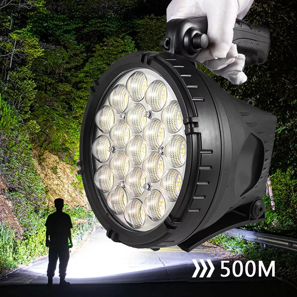 XHP90 Powerful LED Flashlight 10000mAH USB Rechargeable Torch IPX65 Waterproof Tactical Flash Lamp