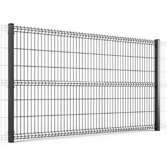 Easy Installation garden security perimeter 3d curved iron wire mesh fence peach shape post fencing