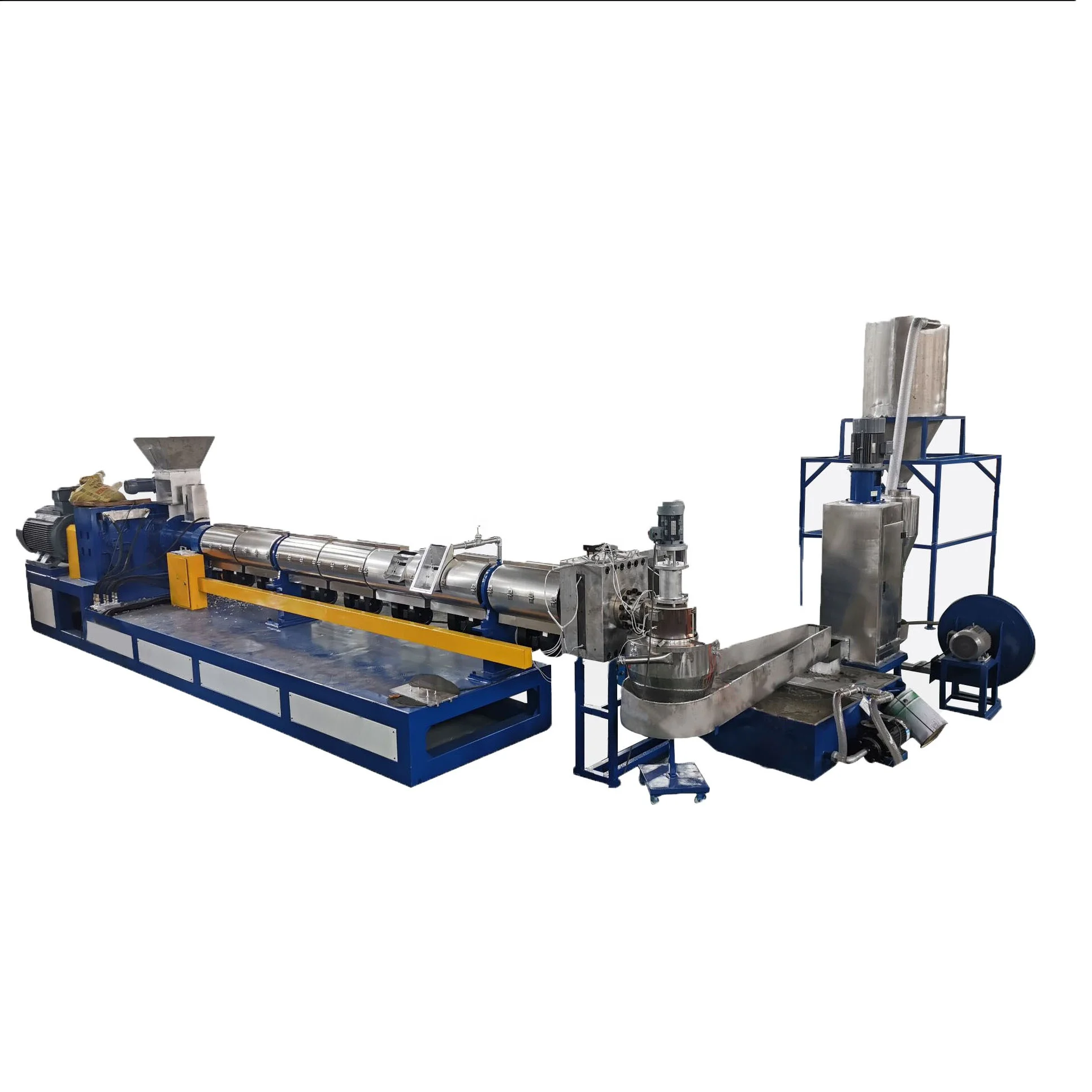 PA PA6 PA66 nylon fiber recycling granules extrusion  pelletizing machine from ZHANGJIAGANG