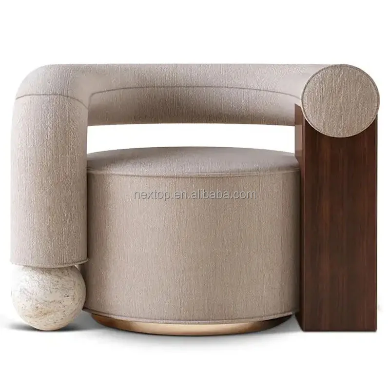 Light luxury leisure sofa chair simple design creative personality armchair villa living room bedroom sofa