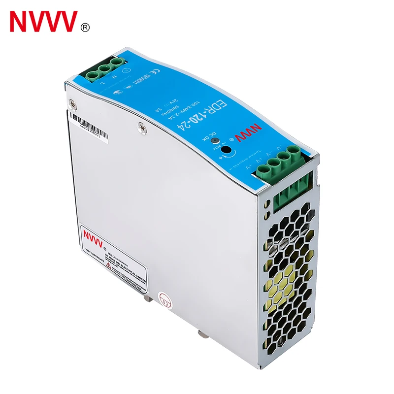 EDR-120-24 DIN Rail Type Use  24V 120W Dc Ac Dc Switching Power Supply For Factory Automation