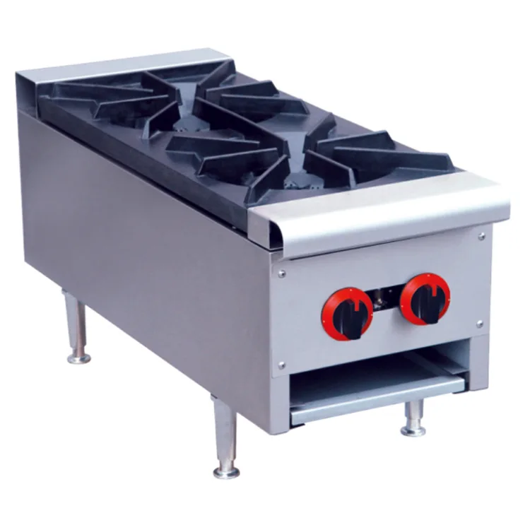 GH-2 2 head Counter Top Gas Stove Ranges for Fast Chinese Food Cooker