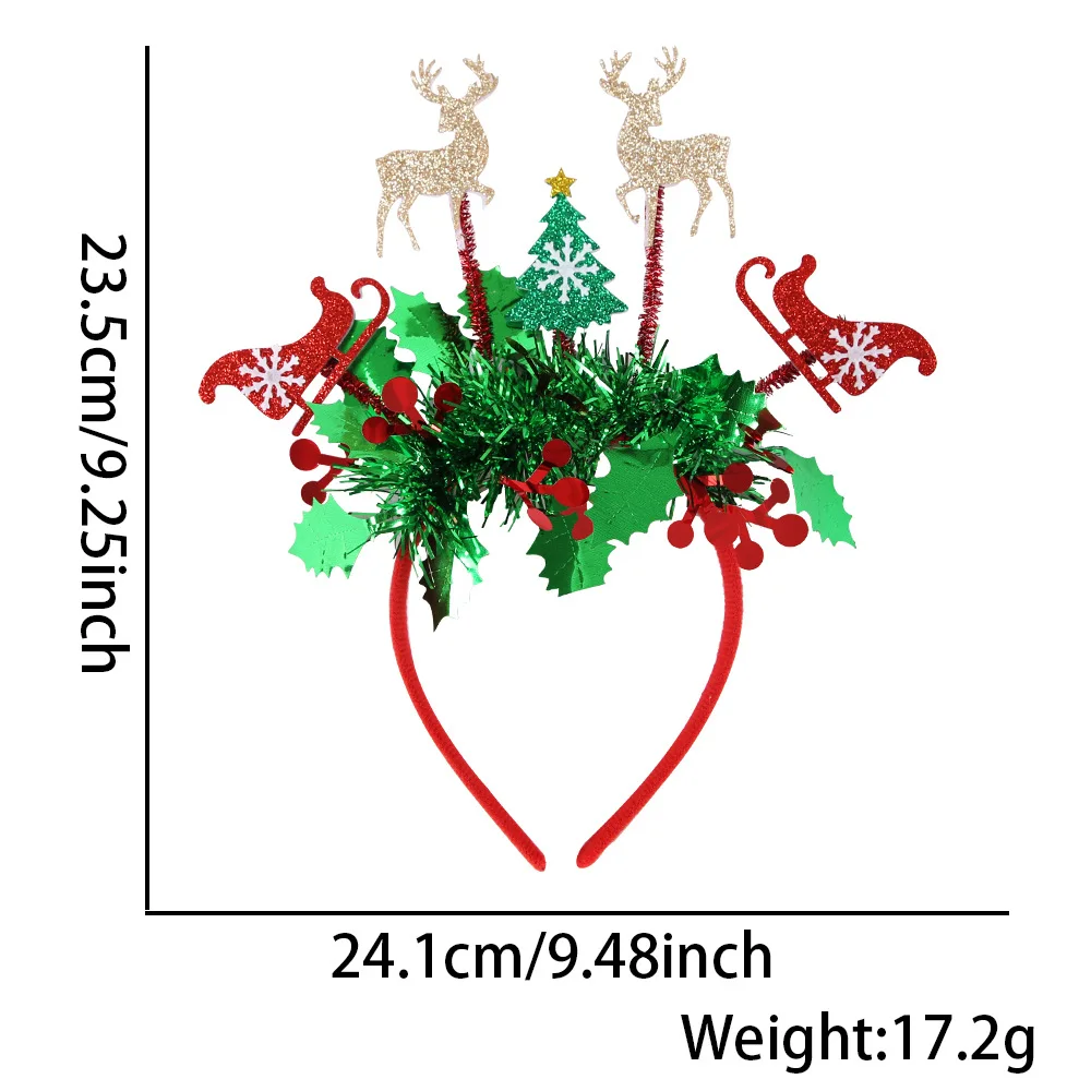 New Design Christmas 2025 New Year Hot Sale Snowman Santa Claus Digital headwear For Gifts