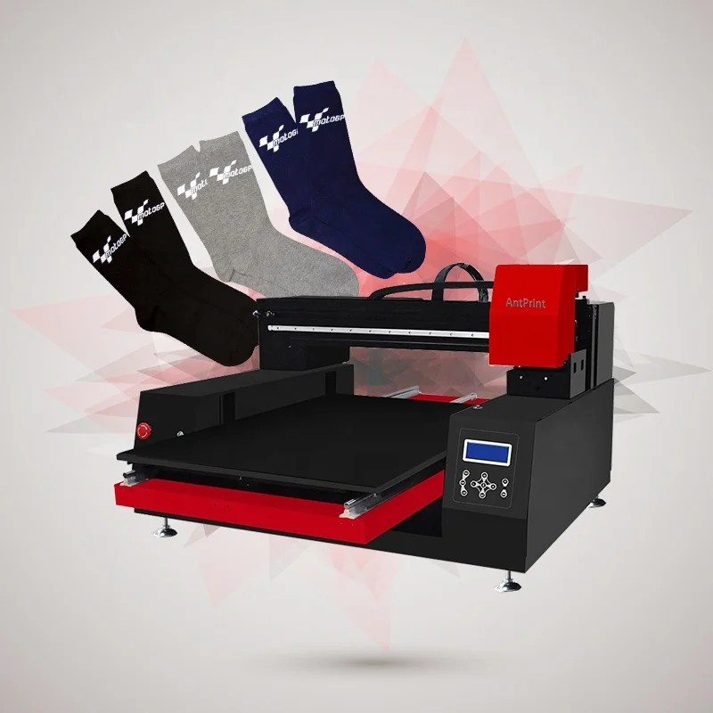 Double XP600 dtg Printer LOGO Customization Socks Printing Machine 5 Color CMYKW