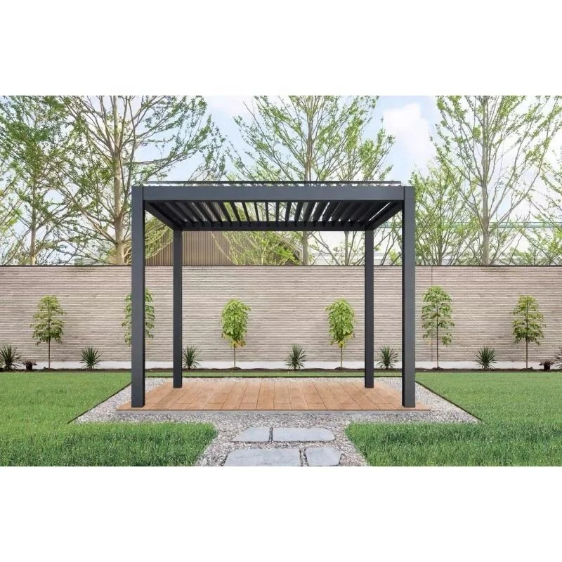 type-175 standard  Customized  Motorized Outdoor Retractable waterproof  Aluminum Pergola  for Garden patio back yard balcony