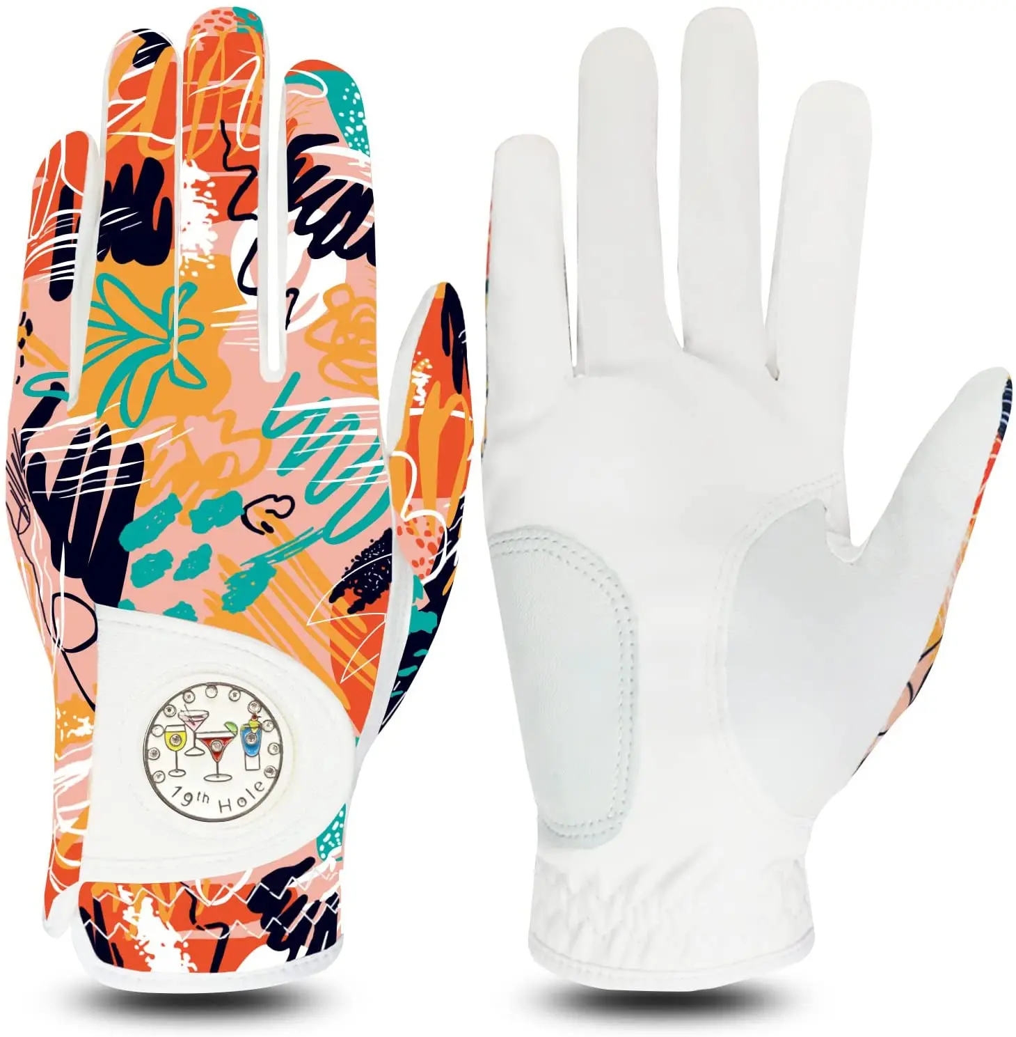 Hot Sales Custom Logo Golf Gloves Women Left Right Hand Leather with Ball Marker All Weather Durable Grip with Best Price