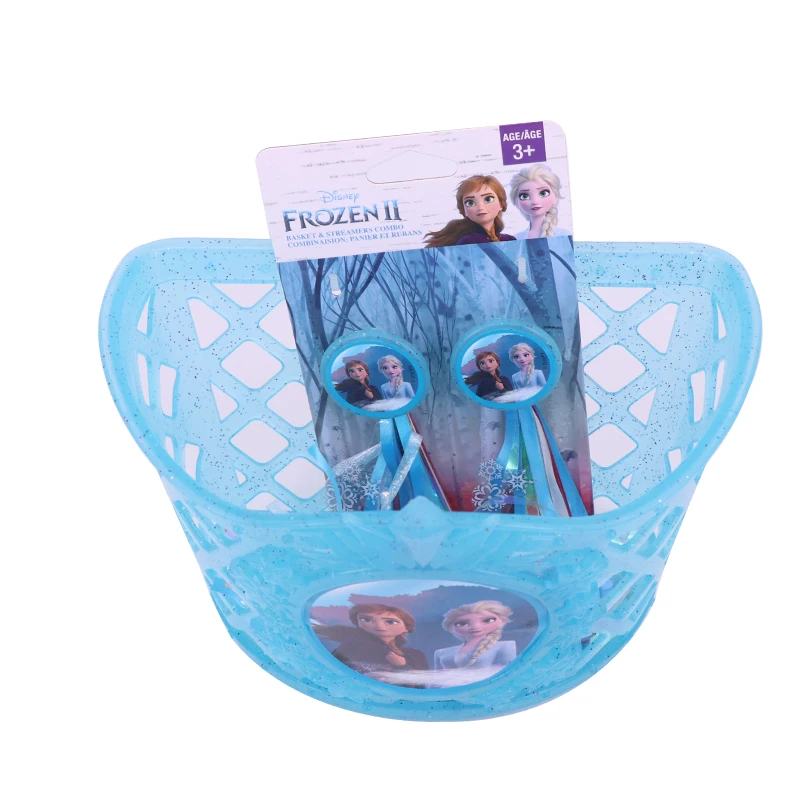 New Colorful basket + ribbon children bicycle accessories Princess fairy tale design castle