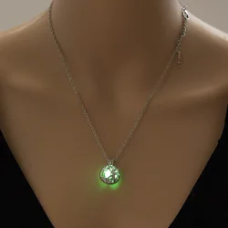 European And American Hot Night Light Tree of Life Charm Pendant  Glow In The Dark Galaxy Necklace Pendant
