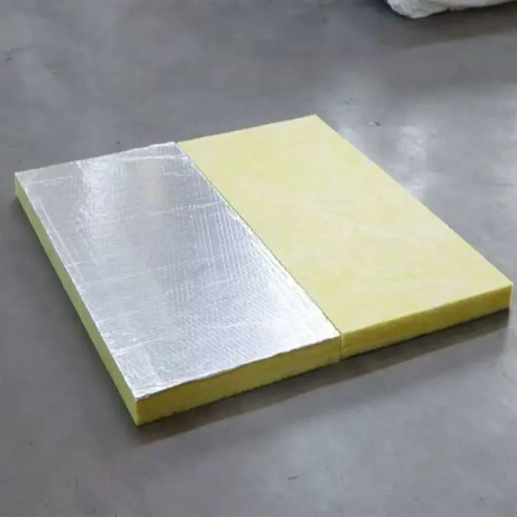 Foil Fibre Centrifugal Glass Wool Needle Mat High Density Greenhouse Insulation Wool Roll Mat