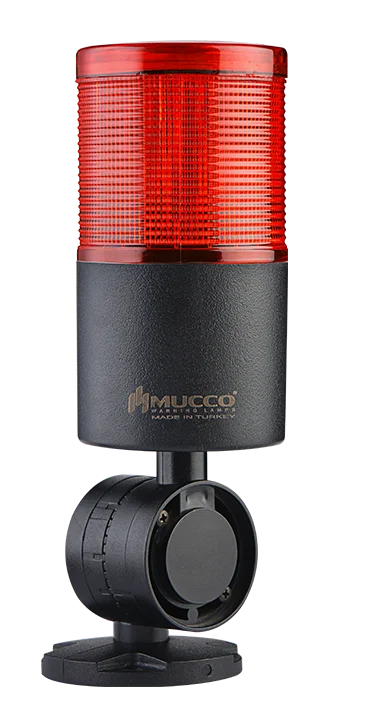 Лидер продаж, светодиодная сигнальная башня высокой освещенности 24 В/постоянный ток, красная устойчивая световая башня из поликарбоната с одним слоем