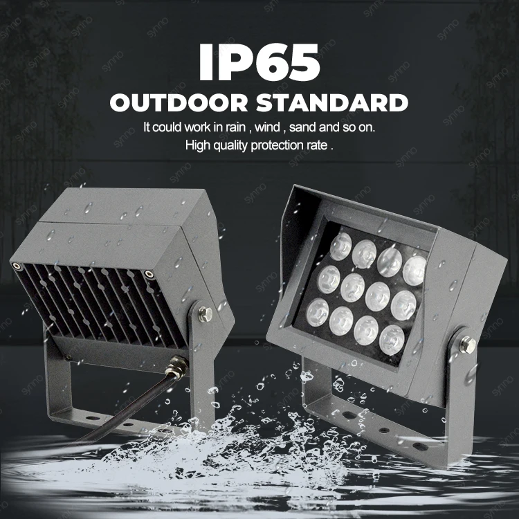 Aluminum ip65 spotlight stadium white cool white outdoor landscape led floodlight garden spot light square led flood light