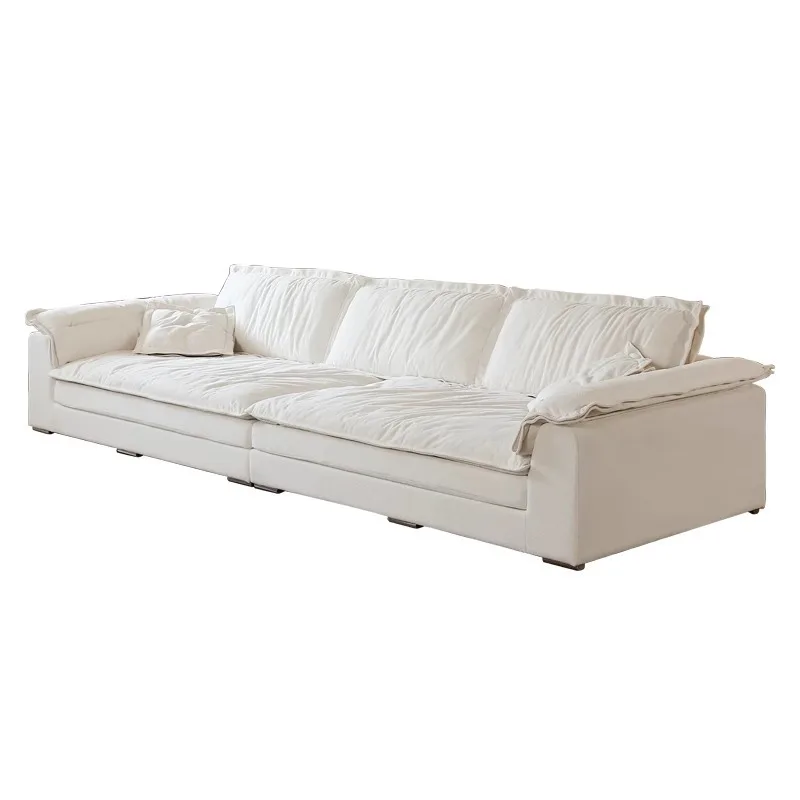 Nordic large fabric sofa bed living room compress sleep sofa set home furniture with soft and comfortable