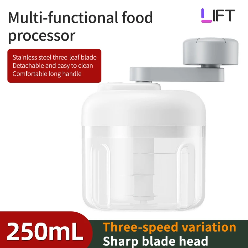Manufacturer Wholesale Unique Kitchen Items Mini Manual Food Processors Multifunction With Long Use Life