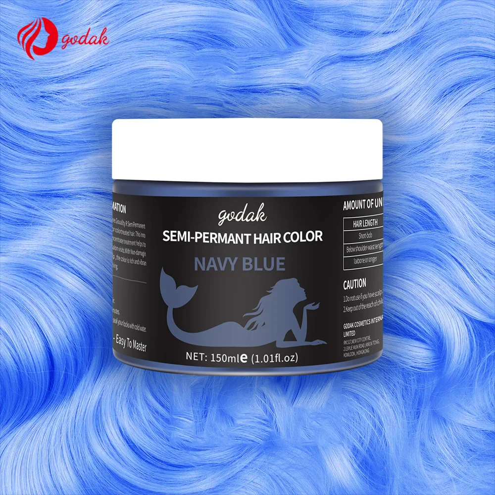 Wholesale No PPD 10 Vibrant Colors Temporary Hair Dye Cream Manufacturer Ammonia Free Organic Semi Permanent Hair Color