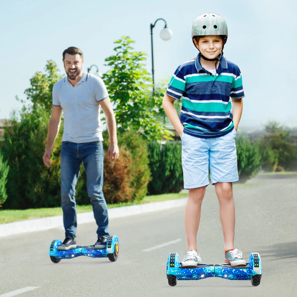 China Yongkang 700w Kick Electric Scooter Go Kart 2 wheel Hoverboard Music Speaker LED 6.5 Inch Hoverboard  E Scooter