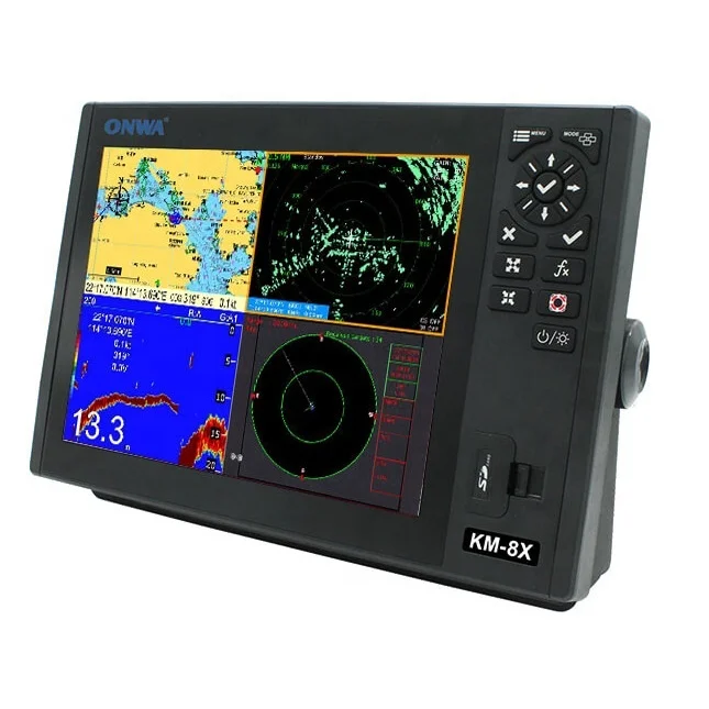 ONWA 12 дюймов KM-12X (новинка) 5-в-1 морские GPS + плоттер АИС класса B Fish Finder морской радар функция
