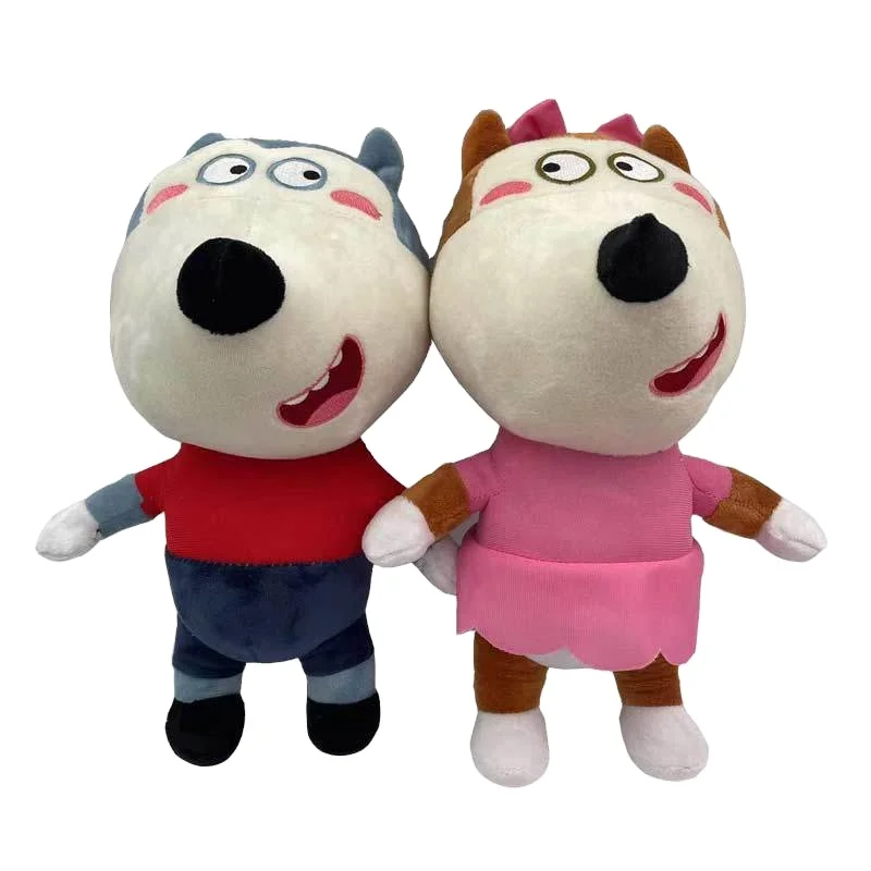 Wholesale 30cm Cartoon  Plush Toys Wolfoo Family Plush Doll Cartoon Plushie  Soft Stuffed Dolls Toy English Animation Family Toy
