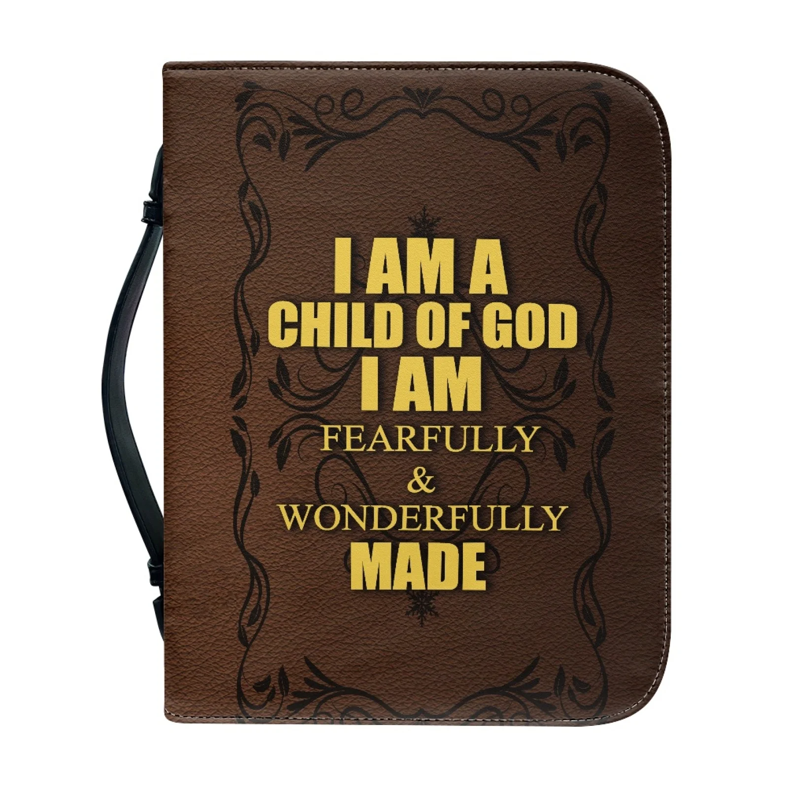 Vintage Personalized Book Cover Religious Christian Gift Luxury Custom Printing Men Bible Case PU Leather Bible Cover For Women