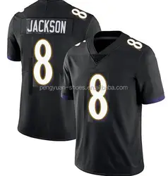 Лучшее качество #8 Ламар Джексон #89 Марк Эндрюс #5 маркиз коричневый #9 Tucker #44 Humphrey #6 Queen прошитая футбольная майка