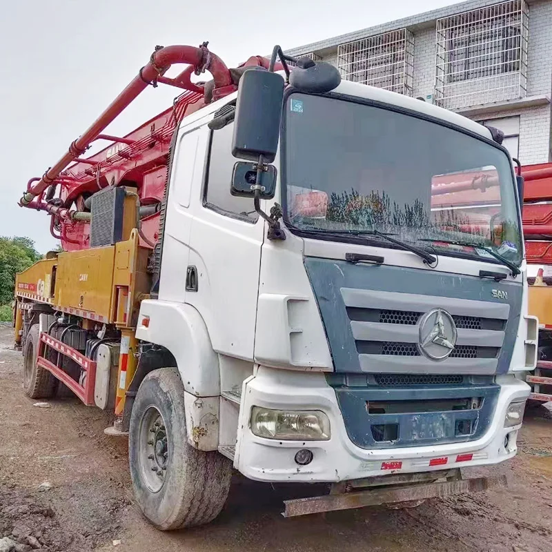 Second hand Concrete Placing Boom Beton Pumper Machine Used Truck Mounted Concrete Pump for Isuzu