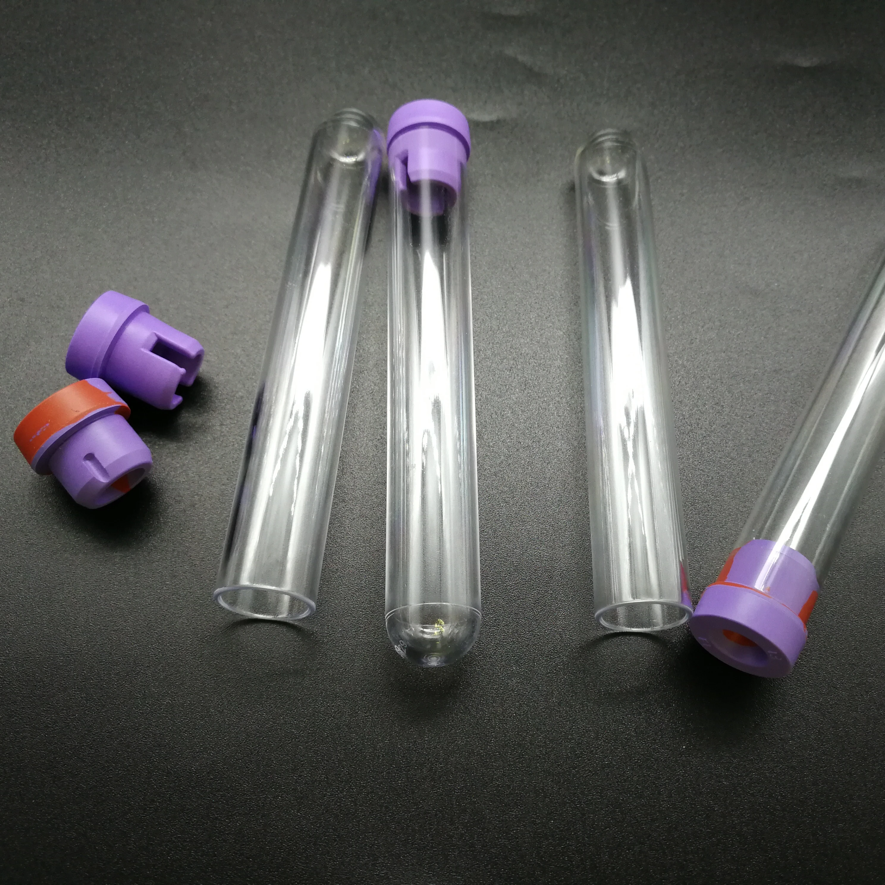 Заводская цена, прозрачное круглое дно, пустой 12*75 мм, 12*100 мм, 16*100 мм, тестовая трубка из ПЭТ для вакуумного забора крови