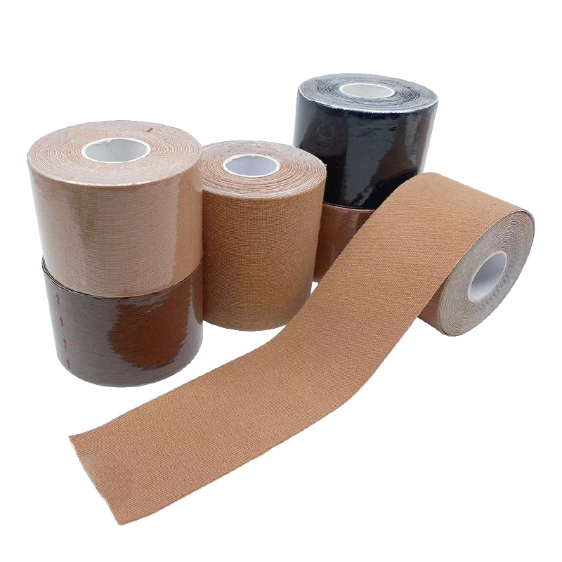 Popular Invisible Push-up Adhesive Breast Lift Tape OEM Accepted Bra Tape Nipple Cover Waterproof Cotton Elastic Boob Tape