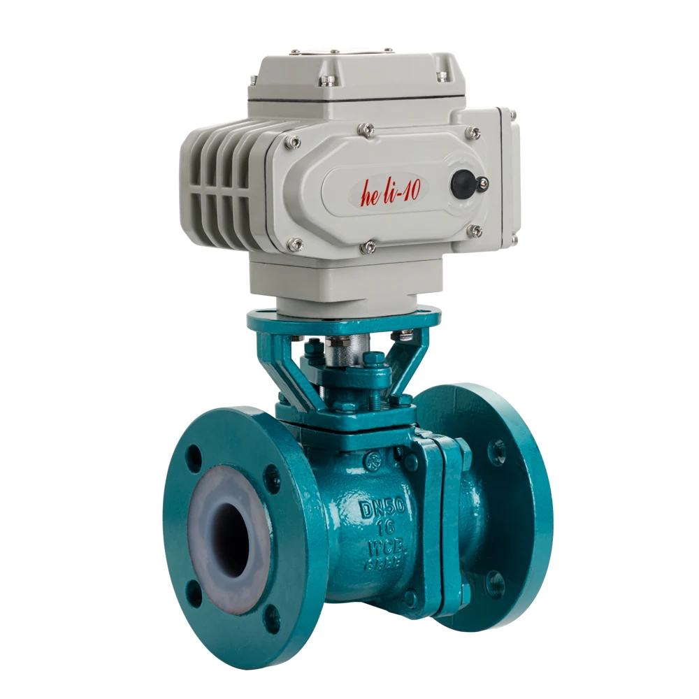 HL Электрический привод с Q941F46 шариковый клапан подкладки фтора CFFM-C