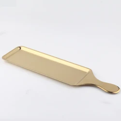 Stainless Steel Rectangular Cake BBQ Sushi Serving Dishes Plate Tray