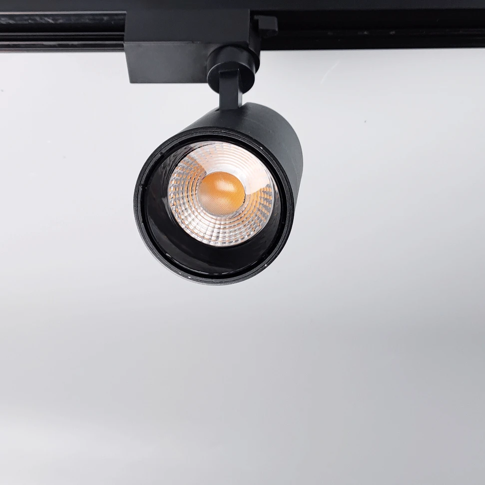 Cob track light led spotlight 7w12w30w guide rail light clothing store background wall exhibition hall shop commercial slide