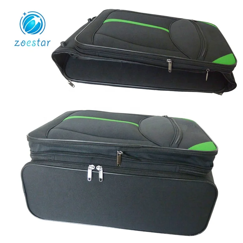Business Style Lightweight Folding Travel Luggage Trolley Bag EVA/PC/Polyester with Caster Wheel and Lock BSCI Certified