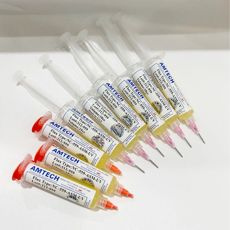 WSD Repair Flux Paste Welding Oil Rosin Paste Flux Syringe 559-ASM Flux Paste Feed Push Rod Tips