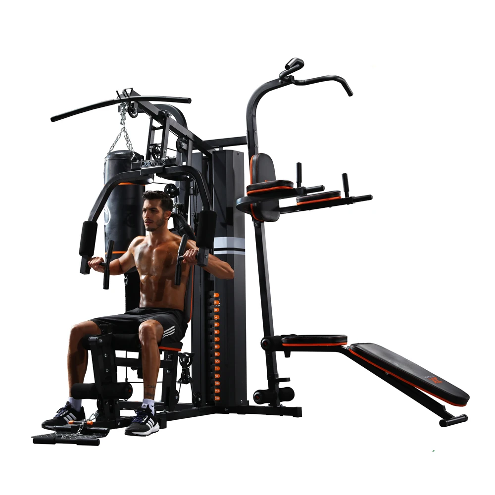 
jx fitnes cable 3 station home gym 