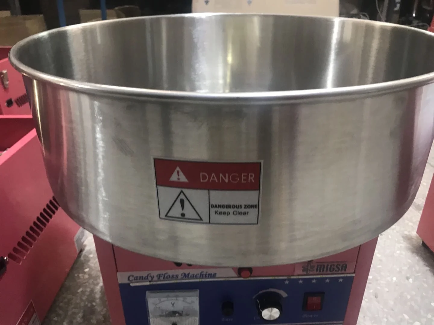 Electric Stainless Steel Cotton candy floss machine