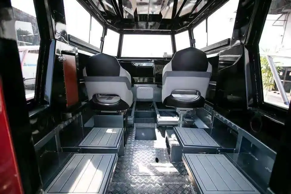 Deep V offshore yacht luxury small speed fishing boat with engine rowing boats 7.5m 25ft aluminum fishing boats for sale