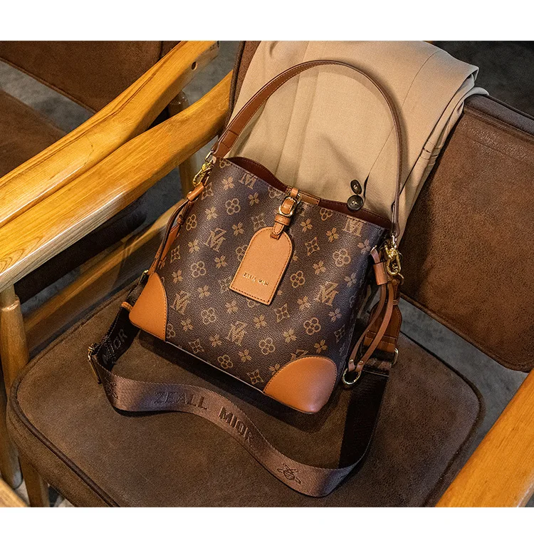 2022 Luxury Designer Fashion Bucket Tote Ladies Handbags Single Shoulder Bag Leather Sling Bags For Women Crossbody