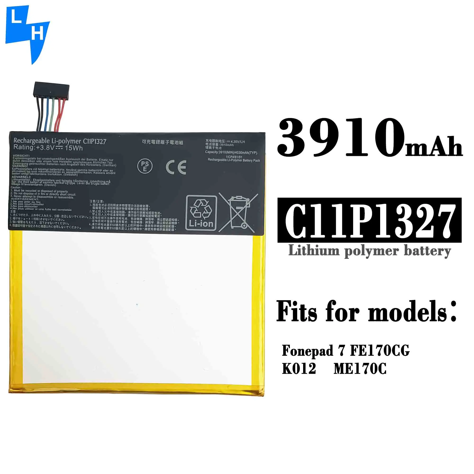 Батарея для ASUS MeMo Pad 7 4000 мАч C11P1327 FE170CG Fonepad 2014 K012 Me172V ME170 ME371 FE170