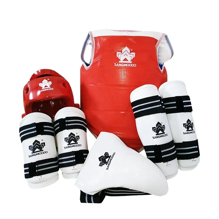 High quality durable pu comfortable guard body protector taekwondo gear set