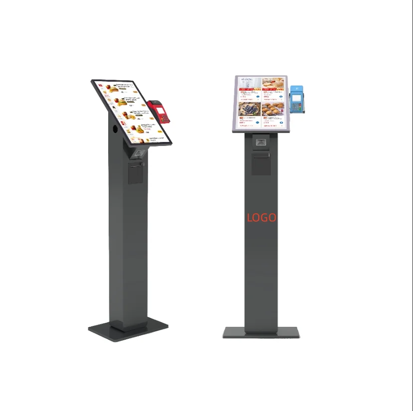 23.6 Inches Bill Integrated Floor Standing Wall Mounted Capacitive Touch Screen Terminal Payment Kiosk