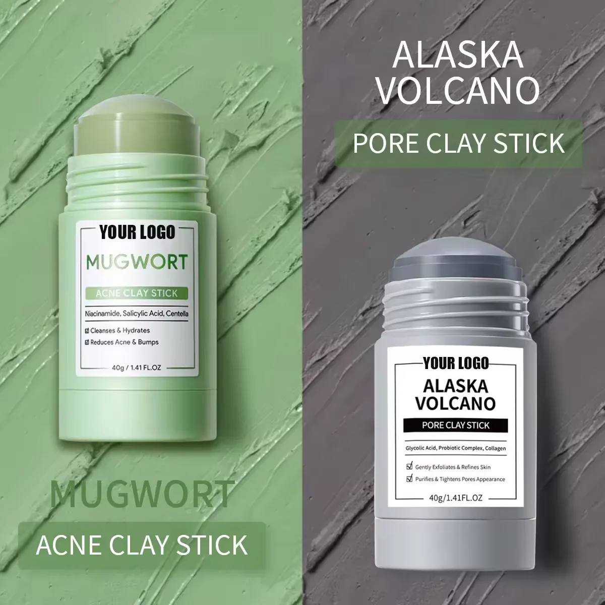 Facial Skin Care Cleansing Mask Purifying Clay Cream Facial Mud Mask Stick