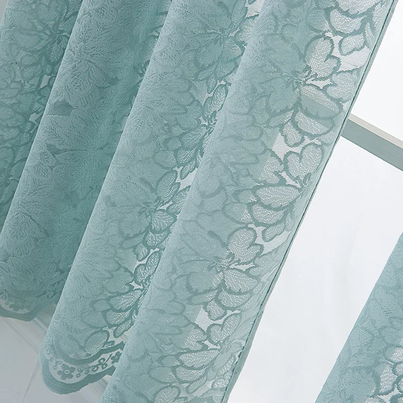 Белый кружевной Цветочный дизайн 3 шт. Cortinas De Cocina кухонные шторы набор коротких окон