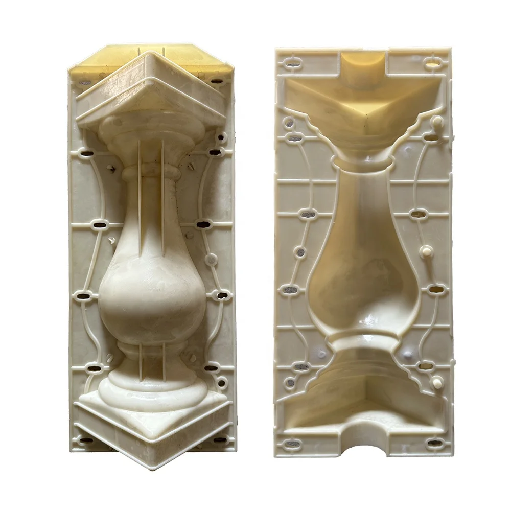 Precast Concrete Plastic Fence Handrail Balustrade Stair Railing Roman Columns Balcony Baluster Mold for sale