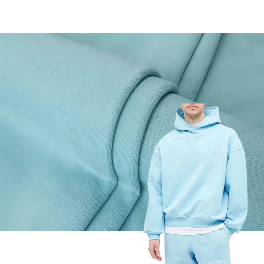 ZM003 Pretty Stock Knitted Polyester Fabric Winter Snow Hoodies Fabric Zipper Suits Polar Fleece Fabric