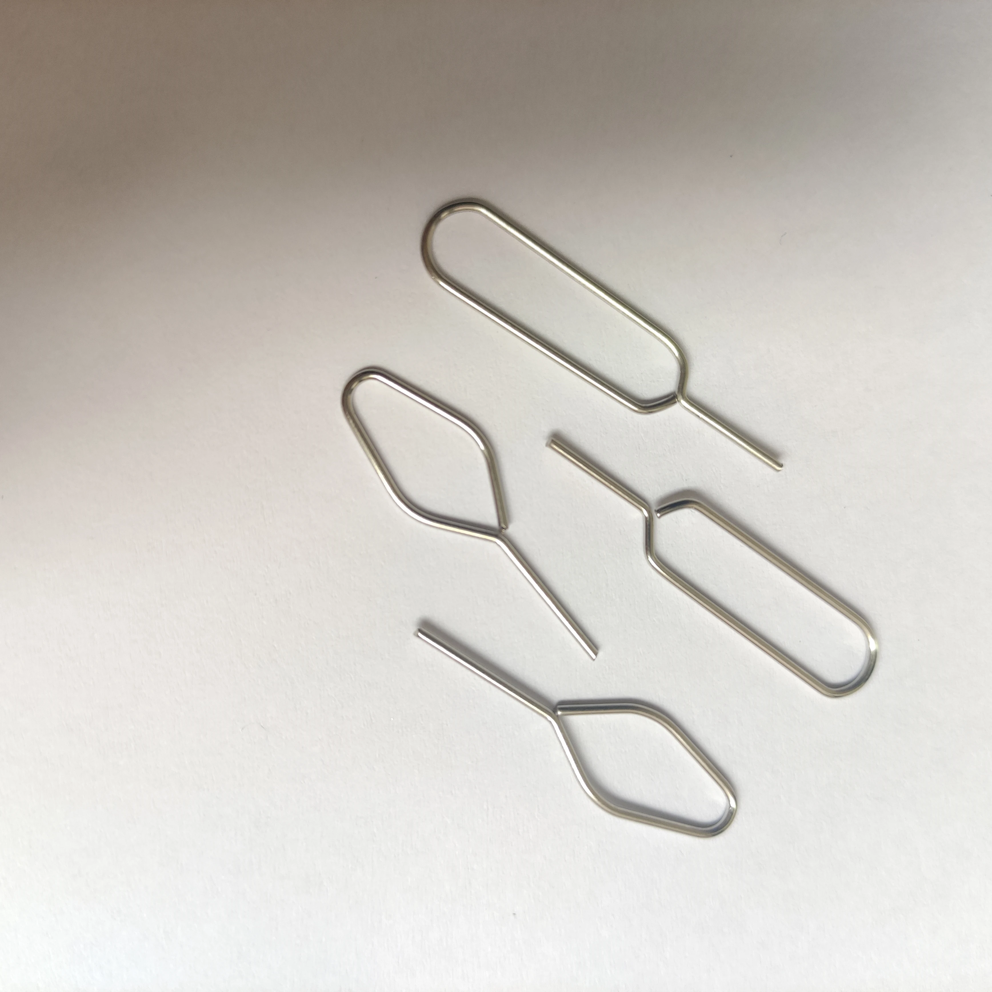 Top Quality Round Shaped Piano Wire Stainless Steel Pin Eject Tool Sim Card Tray Sim Remover Ejector