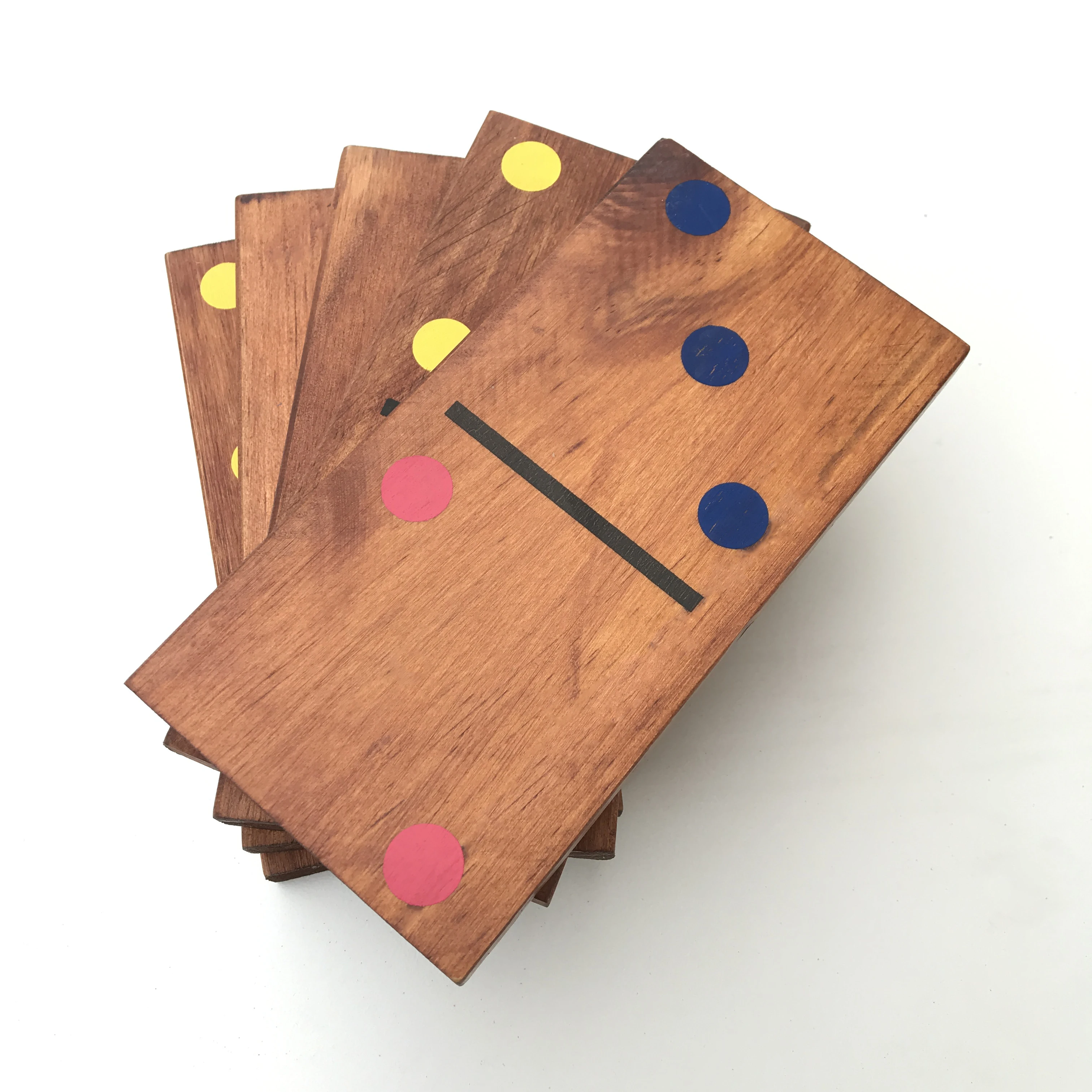 Outdoor Game Set Wooden Numbers Dominos for Kids have fun