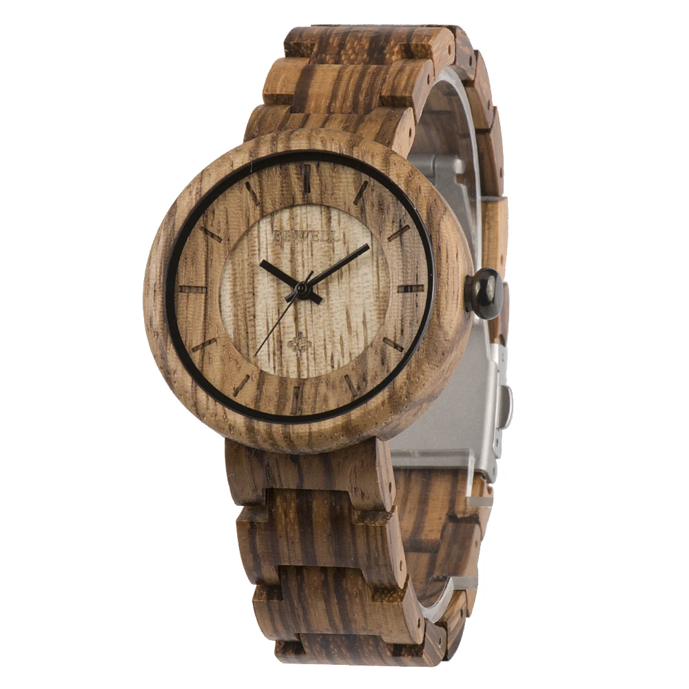Minimalist Style Wholesale Price Japanese Movement Brand BEWELL Wood Watch For Men Women