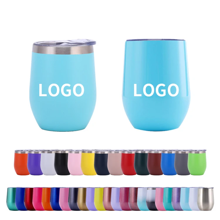 Hot Selling Coffee Tumbler Travel Logo Drinking Insulated 12OZ Eggshell Cup Mug for Business