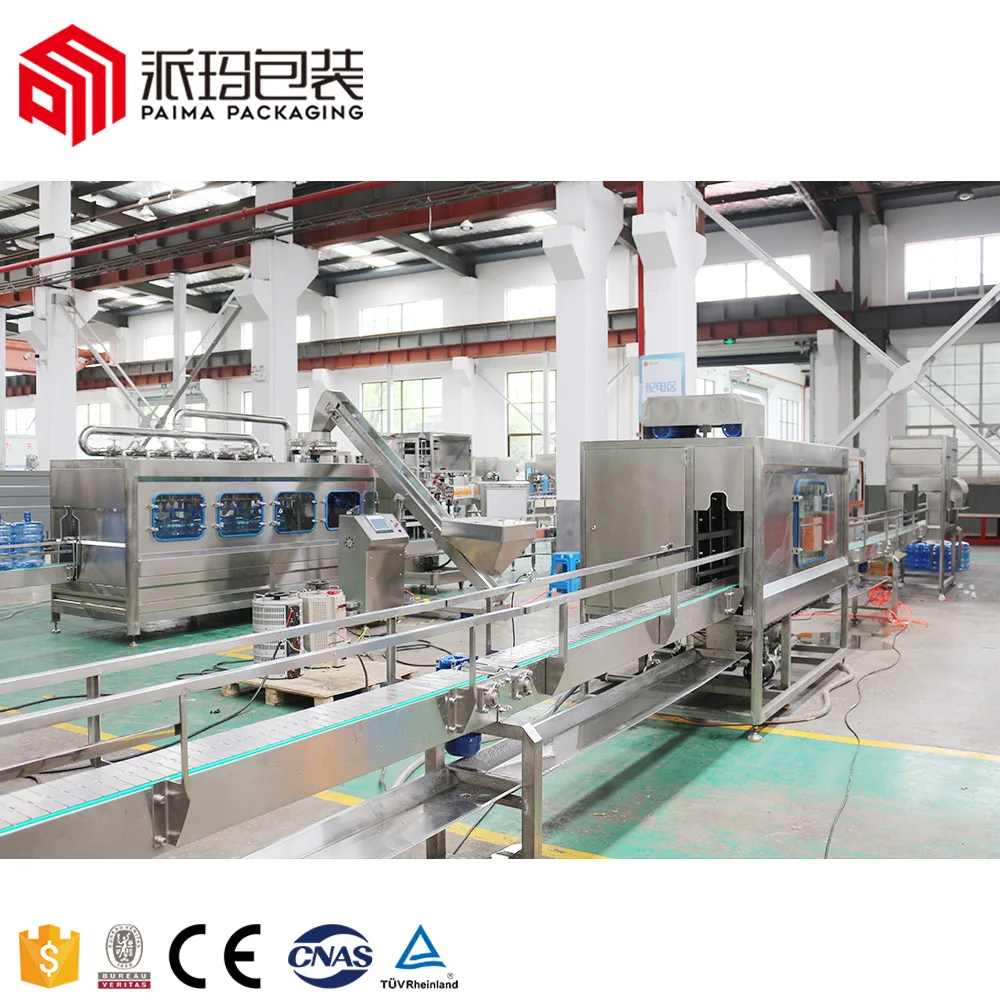 Factory 10L 19L 20L Polycarboonated Bottle Bottling Plant 5 Gallon Dispenser Barrel Water Filling Machine