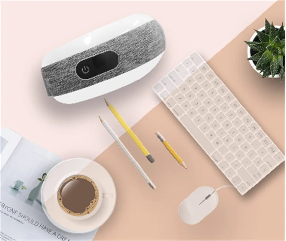 Electric Hot Heat Heating Warm Eye Mask Massager With Air Pressure