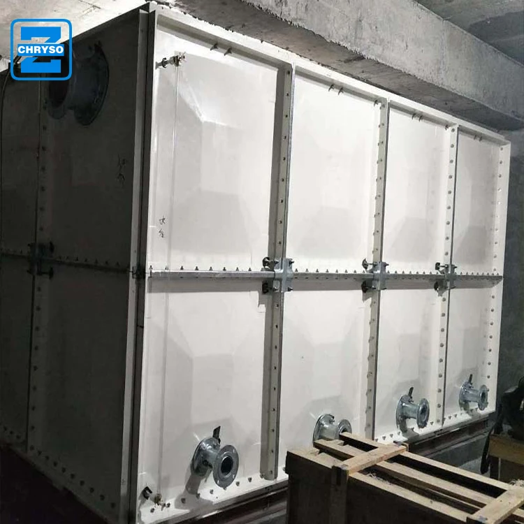 Экономичный модульный GRP FRP Стекловолоконный композитный резервуар для воды на крыше аквакультуры