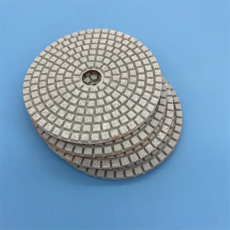 4 Inch Polishing Pads Dry Flexible Diamond Resin Dry Diamond Marble Polishing Pads